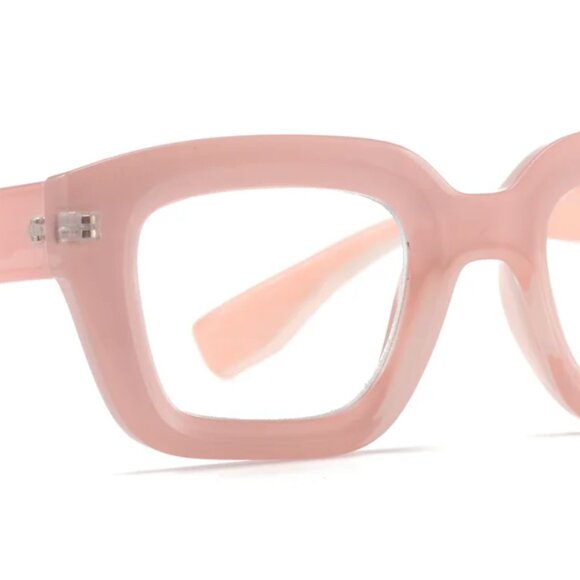 Ryan Simkhai Blue Light 1.25 Readers, Pink, NWT and Box - Picture 3 of 8